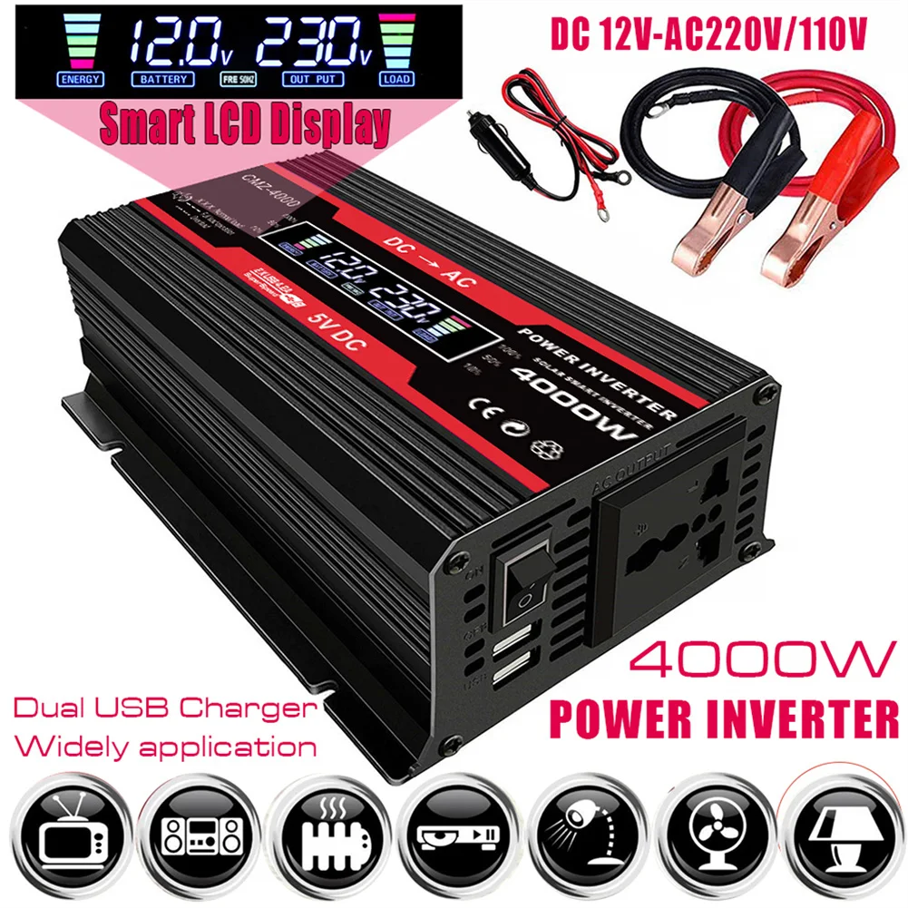 2500w Power Inverter 12v To 110v 120v Dc To Ac | Desertcart