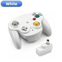Multi-Color Wireless Gamepad Controller with 2.4G Adapter for Enhanced Gaming Experience (White)