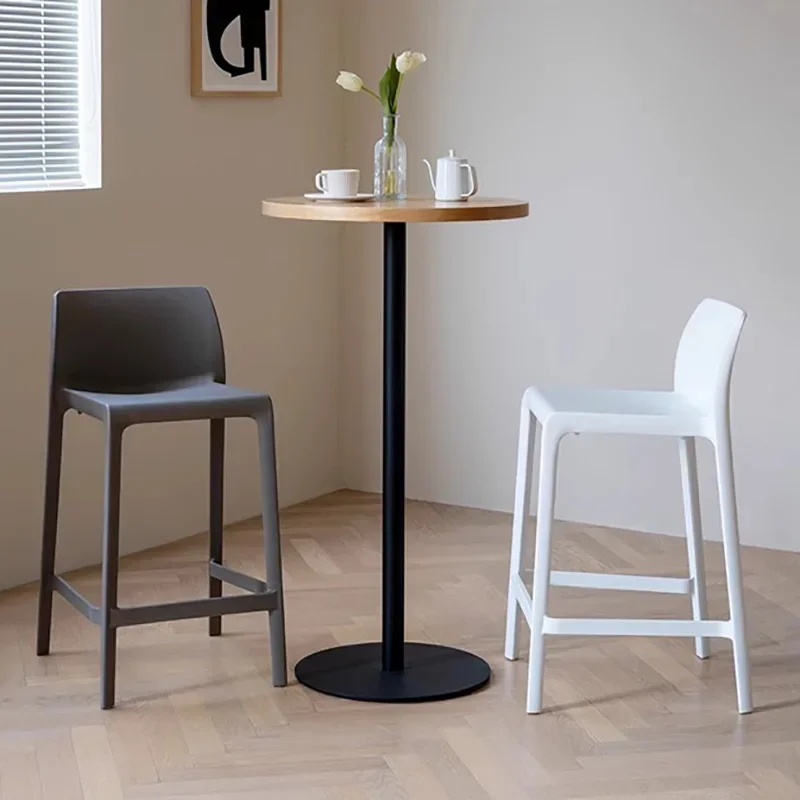 Plastic Nordic Bar Chairs Ergonomic Luxury Relaxing Bistro Restaurant Banquet Bar Chair Accent Cadeira Alta Furniture