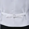 Fashion Suit Vest for Wedding Tuxedo Suits Men's White Black One Piece Formal Waistcoat Party Stage Performance Suit Vest 4