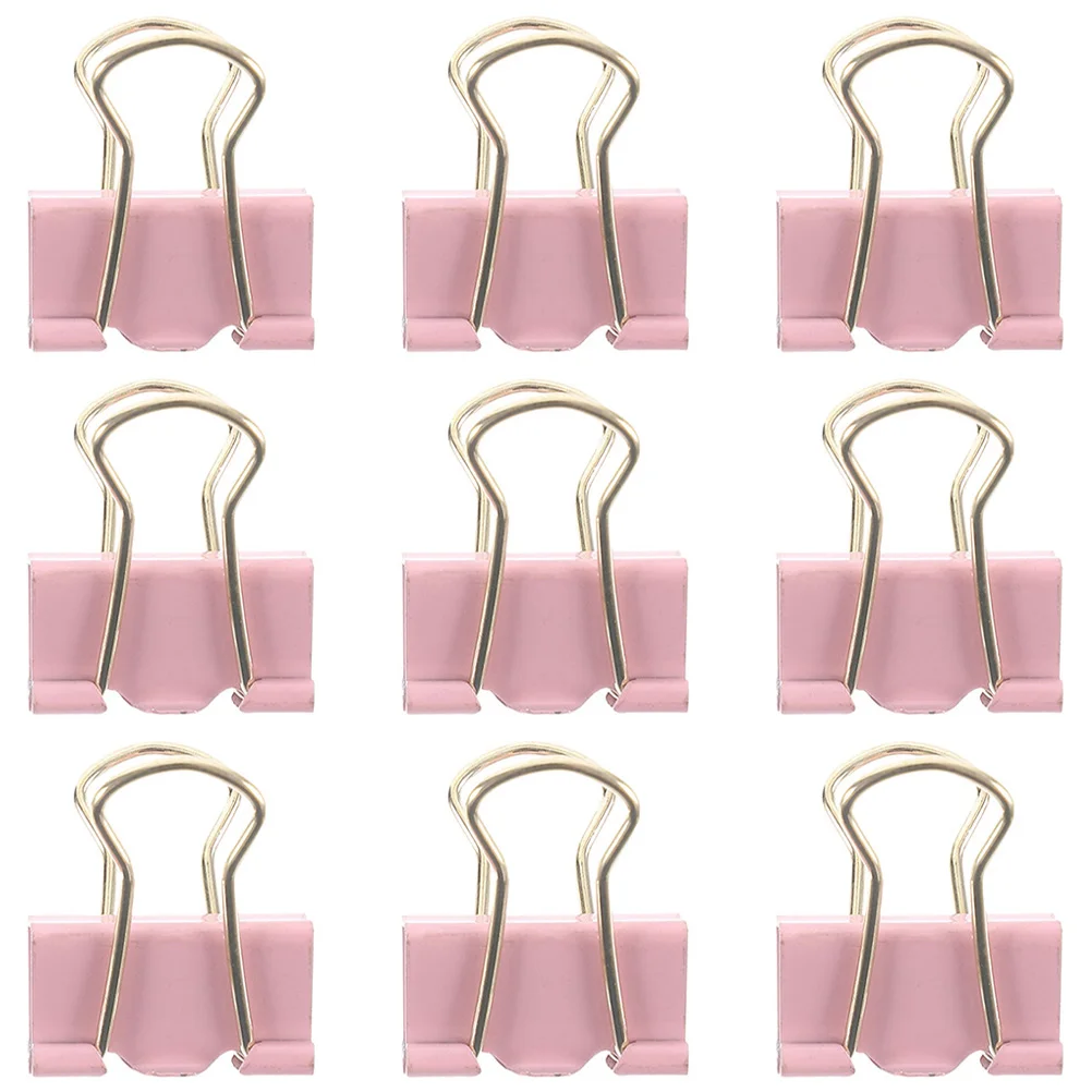 

9 Pcs Notebook Binder Elliot Folder File Clips Metal Assorted Paper Assortment Office