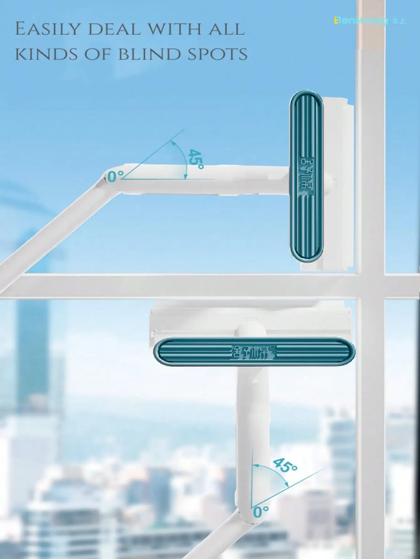 Glass Window Cleaner Scraper Squeegee Tool
