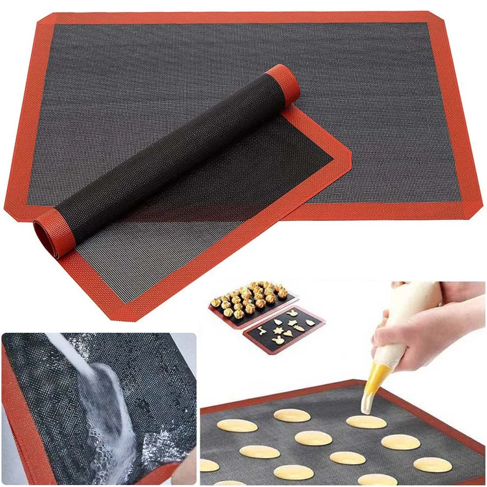 Silicone Baking Mat 30x40cm Reusable Baking Cookie Sheet Non-Stick Heat Resistant for Oven Grill Microwave