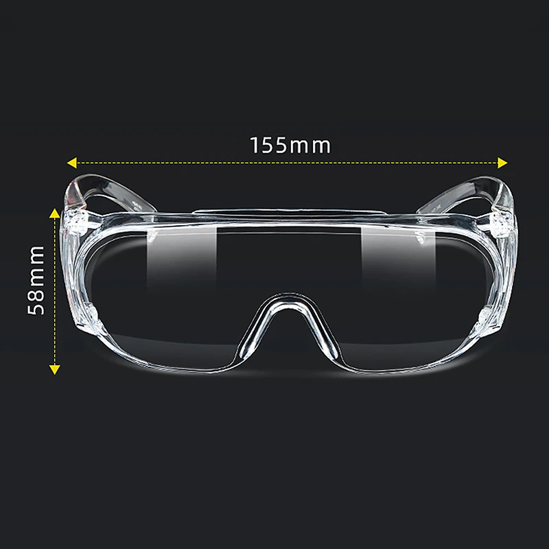 Unisex Transparent Fog&Uv Resistant Safety Glasses Goggle Manicure Lab Protective Eye Wear Lens Workplace Anti-Dust Glasses