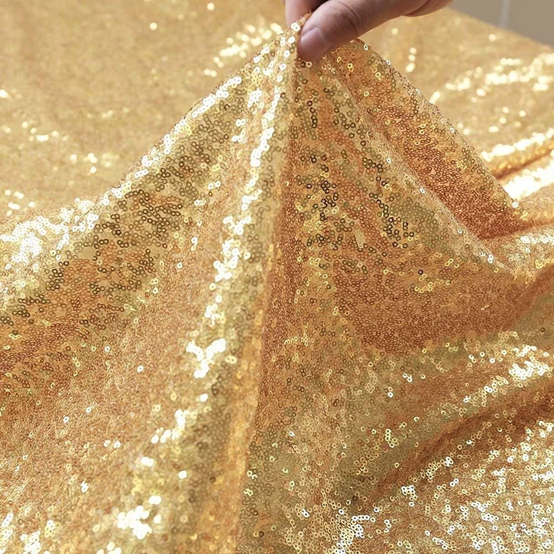 Csirnto Chemin De Table Doré 30x275cm Chemins De Table Or Paillettes, Nappe Doree Paillette Pour Fête D'anniversaire Mariage Noël Banquet