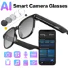 Camera video glasses, smart translation, object recognition via camera, Q&A interaction, Hi-Fi music, and high-definition calls. 1