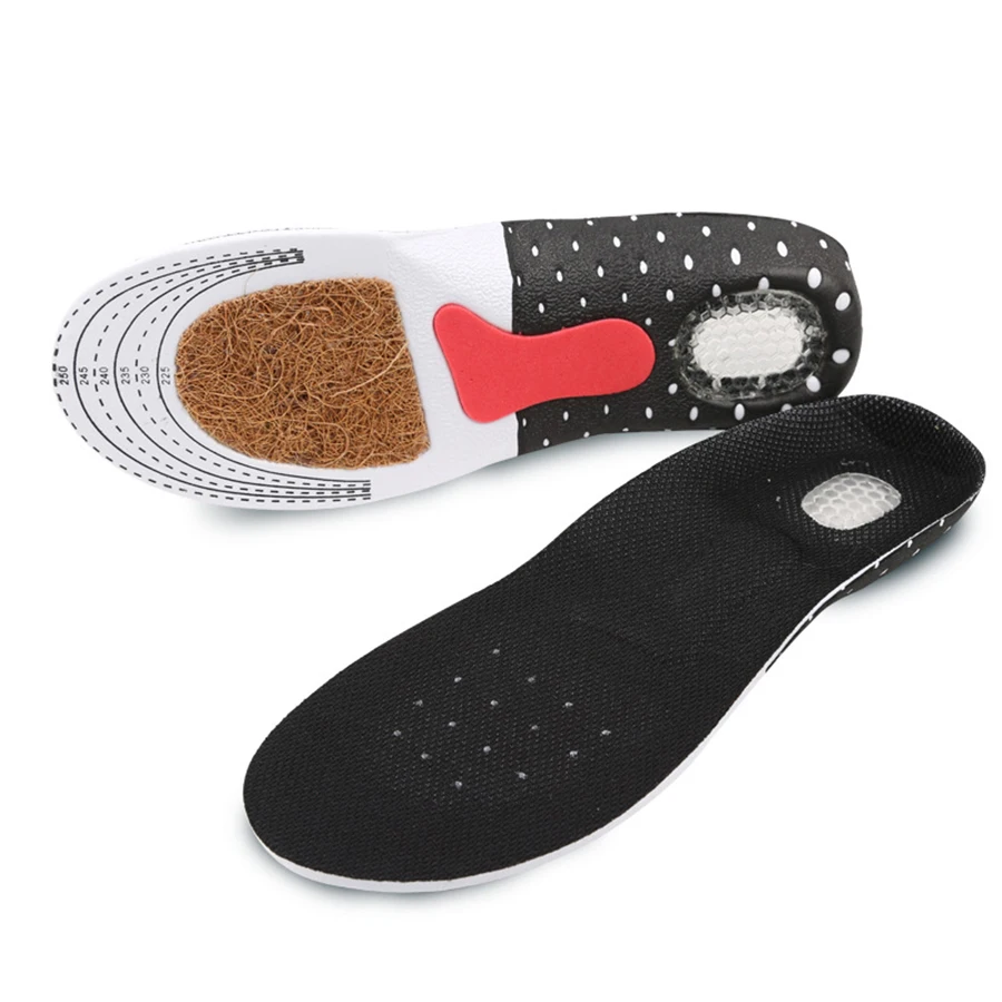 Shoe Insoles Coconut Beard Unisex Orthotic Arch Support Sport Running Gel Insoles Insert Cushion Men Women