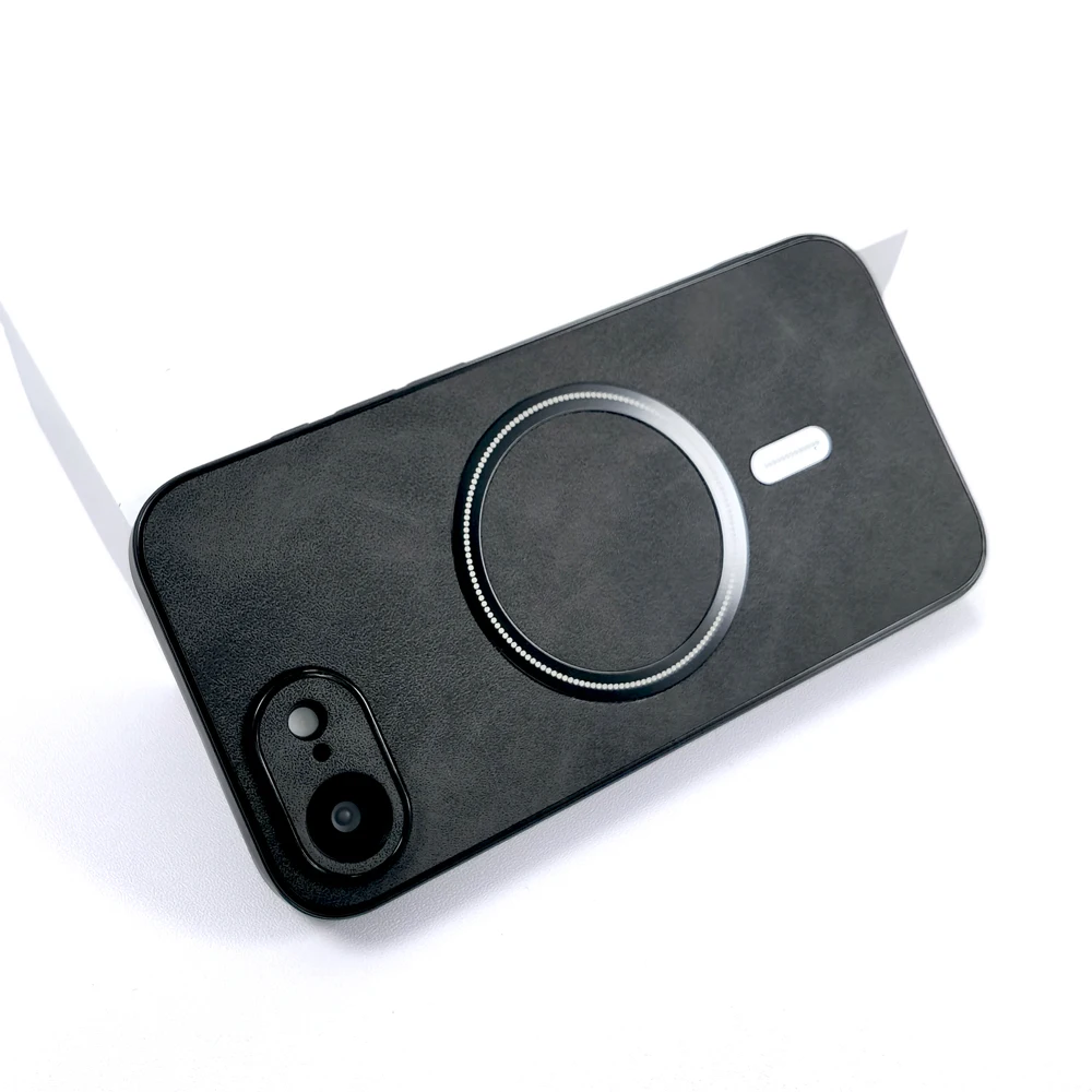 Premium PU Leather Retractable Case with MagSafe Wireless Charging Compatibility