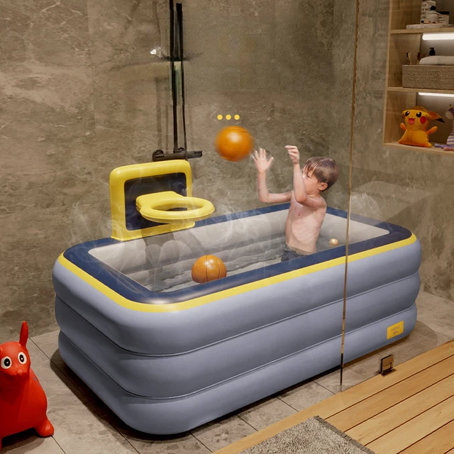 Baignoire Pliante Bebe Baignoir Pliable Enfant sur Pied Portable