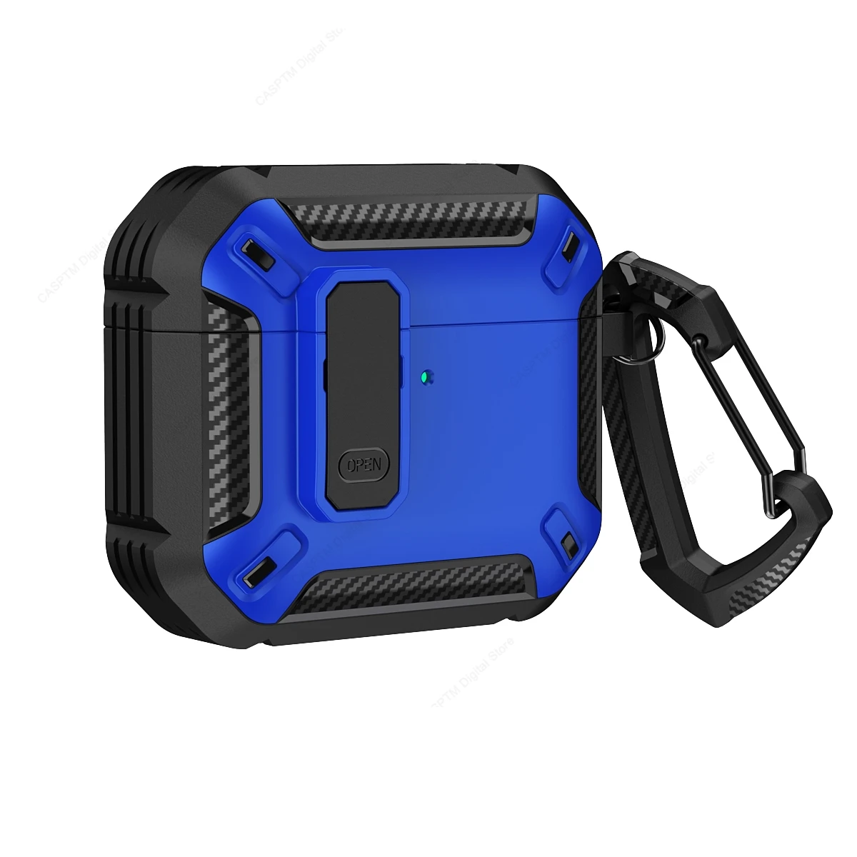 Enhanced Security Lock Case for AirPods - Durable TPU & PC Protective Earphone Cover with Hook