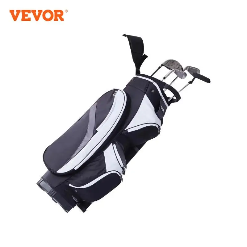 VEVOR Golf Cart Bag 36&rdquo; Multiple Pockets Premium Nylon Cart Bag Durable Golf Bags for Men Women Black Color-Block 5.7lbs / 2.6kg