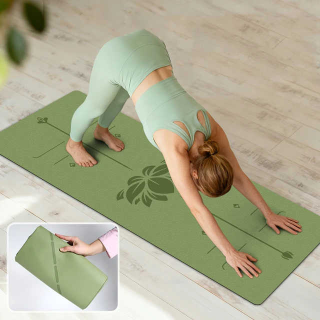Folding Portable Yoga Mat Natural Rubber Anti Slip Lightweight Cloth Fitness Exercise Mat Dirt Isolation Mat Travel Mat New