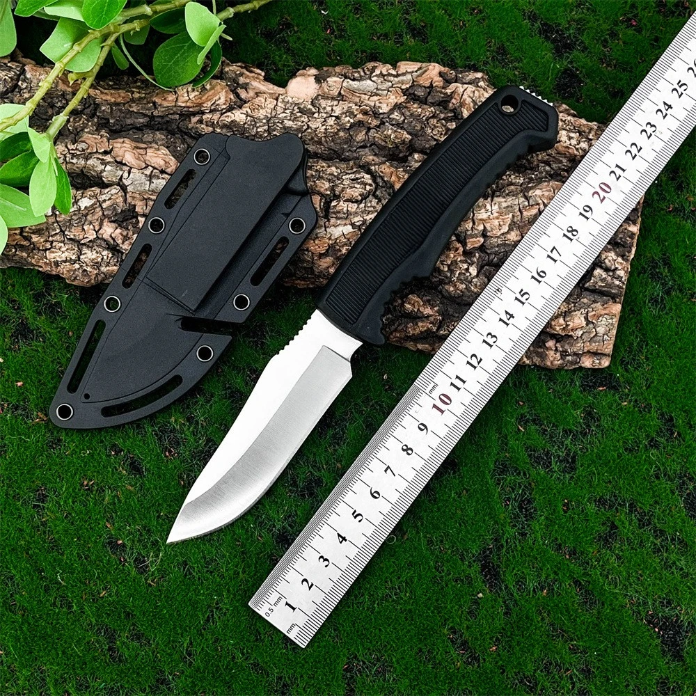 Fk1001 Fixed Blade Knife Blade 7Cr13Mov Nylon Fiber Handle Survival in The Wild, Fishing, Escape Tools, Camping, Hiking Trips