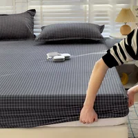 High Quality Fitted Sheet King Queen Size Mattress Cover with Elastic Band Bed Sheet 150/180 Fit Sheet Can Order Pillowcases 2