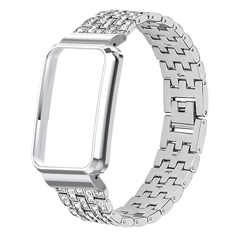 Elegant Diamond Metal Bracelet with Protective Case