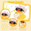 Car Rubber Duck Ornaments Yellow Duck Car Dashboard Decorations with Musical Instruments Mini Top Hat Guitar Sunglasses Necklace 3