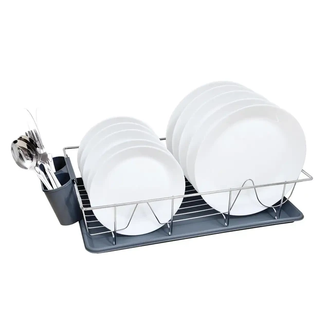 3 Piece Dish Rack, Grey - AliExpress