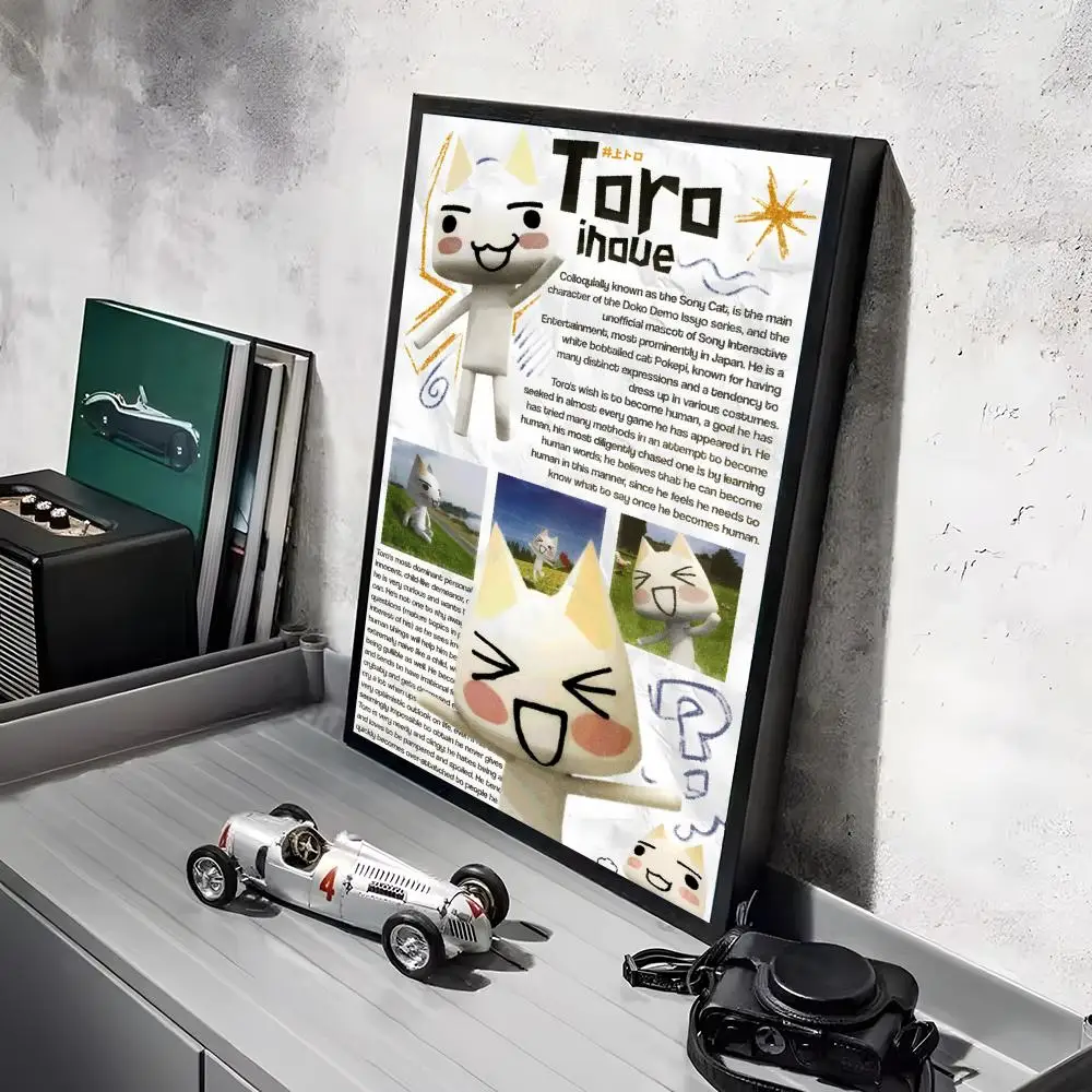 Klassisches Anime I_Inoue Toro-Poster mit süßer Katze, dekorative Wandkunst, Aufkleber, Wandbild, Fotodruck für Zuhause, Wohnzimmer, Flur, Dekoration – Detail 9