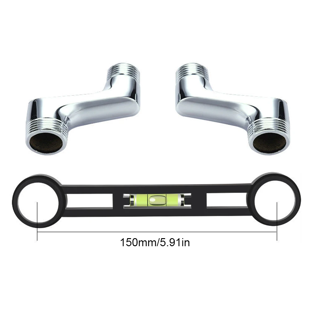 

Shower Faucet Installation Tool Durable Rust-Proof Water Valve Curved Foot Level Tap Turn Ranging Maintenance Tools