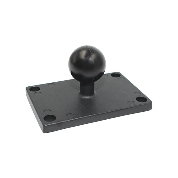 Aluminum Rubber 1 inch Tripod Ball Head Round Square Mounting Base Motorcycle for Gopro for Ram Mounts Garmin DSLR action camera adapter