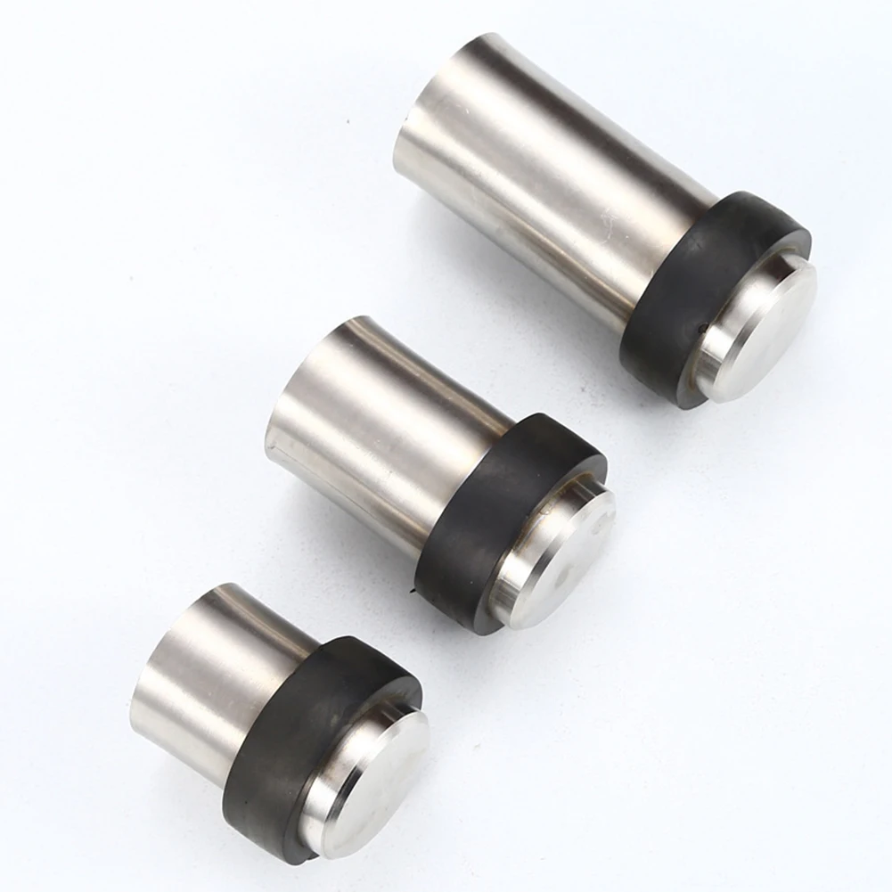Stainless Steel Rubber Cylindrical Door Stopper Anti-Collision Protection Protective Pad Wall Protector Anti-collision Door Hold door stopper silicone door stopper door stopper bumpers