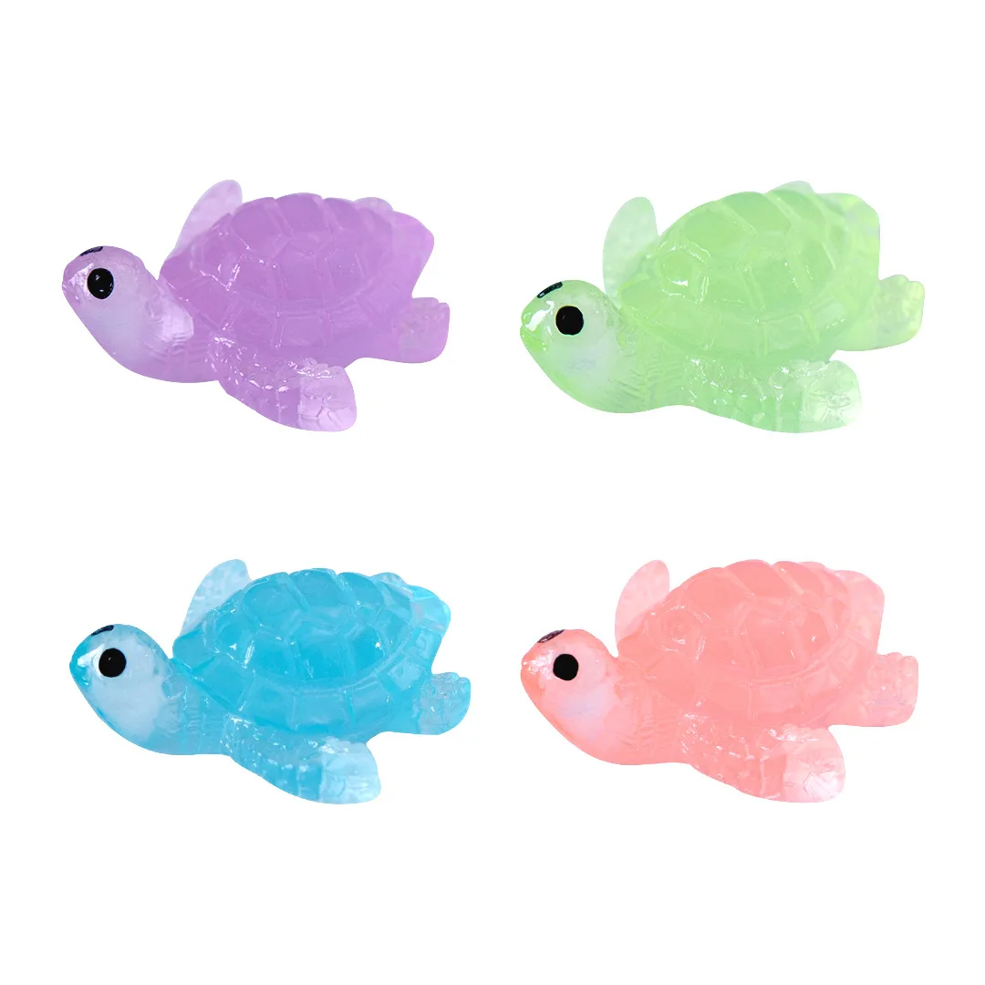 20 Pcs Mini Tortue Resine, Tortues Qui Brillent Dans Le Noir