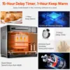 Maker-Dual Heaters, 710W Machine Stainless Steel with Gluten-Free, Dough Maker,Jam,Yogurt PROG, Auto Nut Dispenser,Ceramic Pan& 5