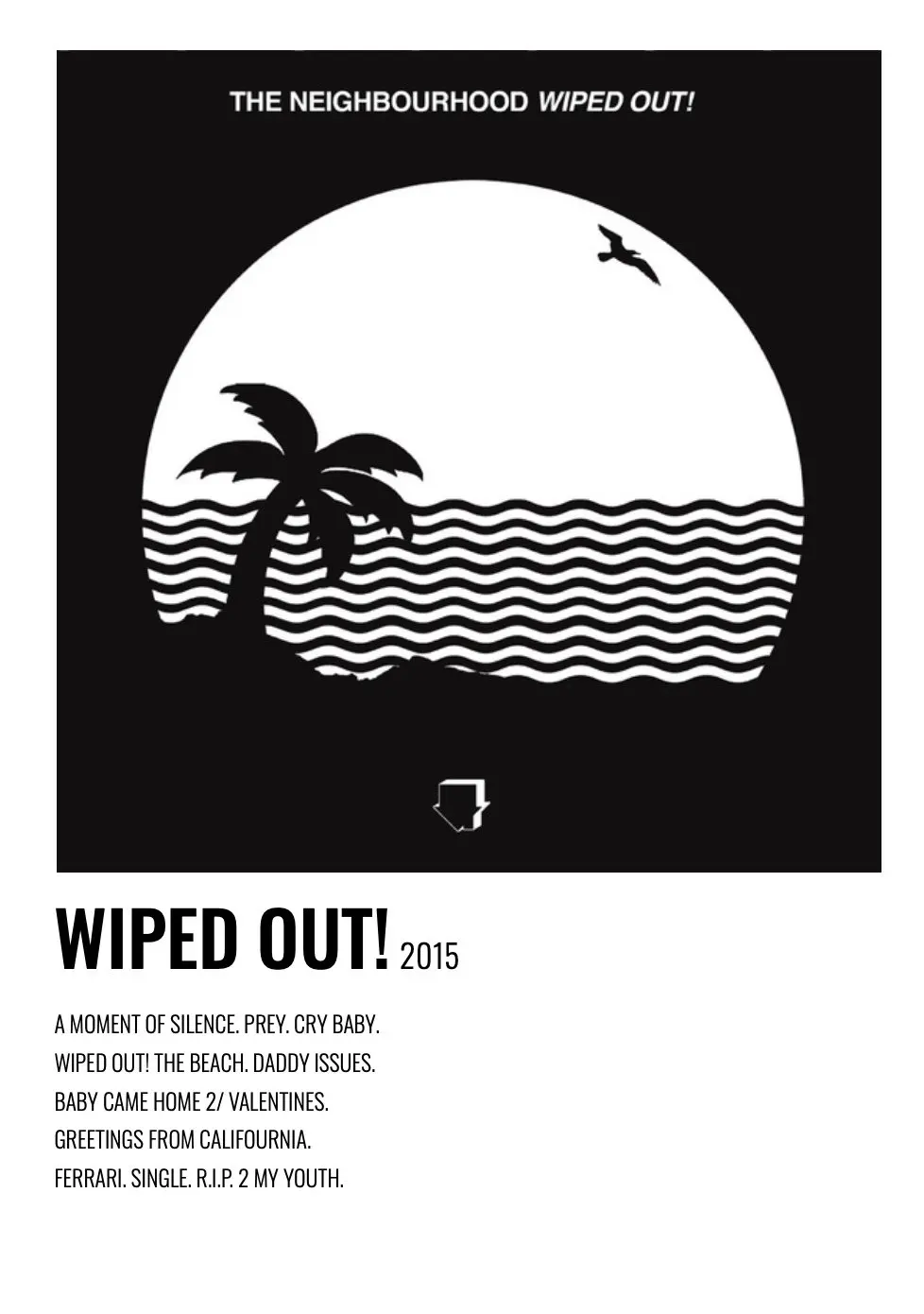 Vintage The Neighbourhood Album Art Poster - Minimalist Canvas Painting
