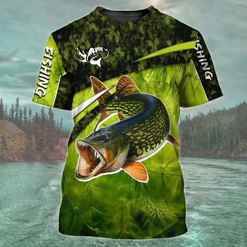 

MEN'S T-shirt Hot Summer Unisex Casual Graphics Oversized MEN'S Short Sleeve T-shirt Barracuda/Marlin Personality 3D Full Print