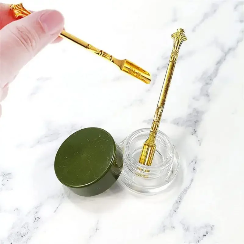 1pcs Mini Metal Coffee Powder Spoon Multifunction Copper Scoop Tableware Vintage Royal Ornament Shovel Tiny Spoon For Kitchen
