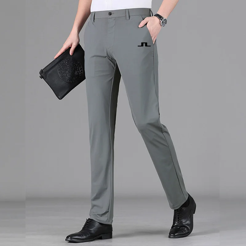 Spring Summer Men Golf Pants High 