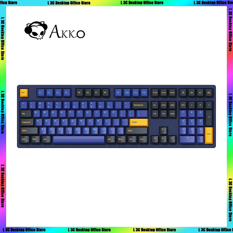 

Akko 3108 Ds Horizon Full-size Mechanical Gaming Keyboard Wired 108 Keys With Cherry Profile Pbt Double-shot Keycaps Gamer Gifts