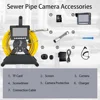 4.3 Monitor Sewer Pipe Inspection Camera, 17MM/22MM Drain Sewer Pipeline Industrial Endoscope with 4500mA Battery 16G DVR Card 6