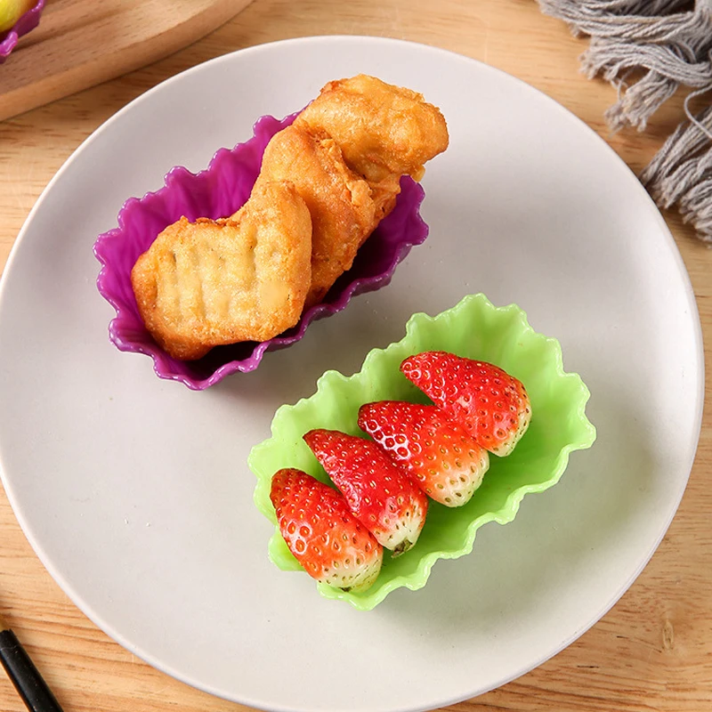 1pc Bento Divider Cup Easy Clean Reusable Cake Mold Dessert Sushi Separate Storage Food Lunch Box Liner Accessories