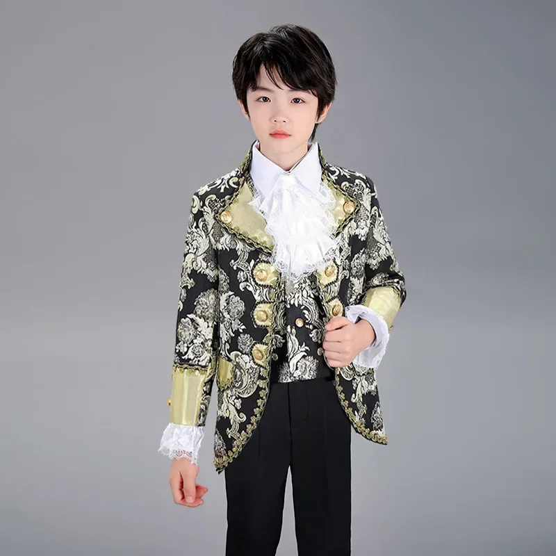 중세 왕자 르네상스 남성 코스프레 파티 코스튬 코트, 바지, 넥타이, 조끼 풀 세트, 2022 신상