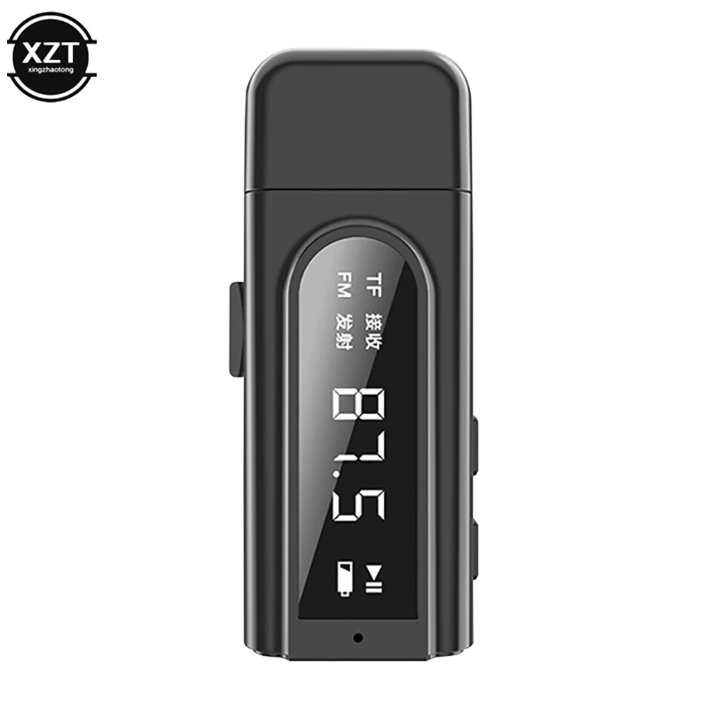 Car Mp3 Player USB Bluetooth 5.0 Transmitter Receiver LED Display MP3 Player Aux Car FM TV PC TF Audio Stereo Adapter Home Speaker