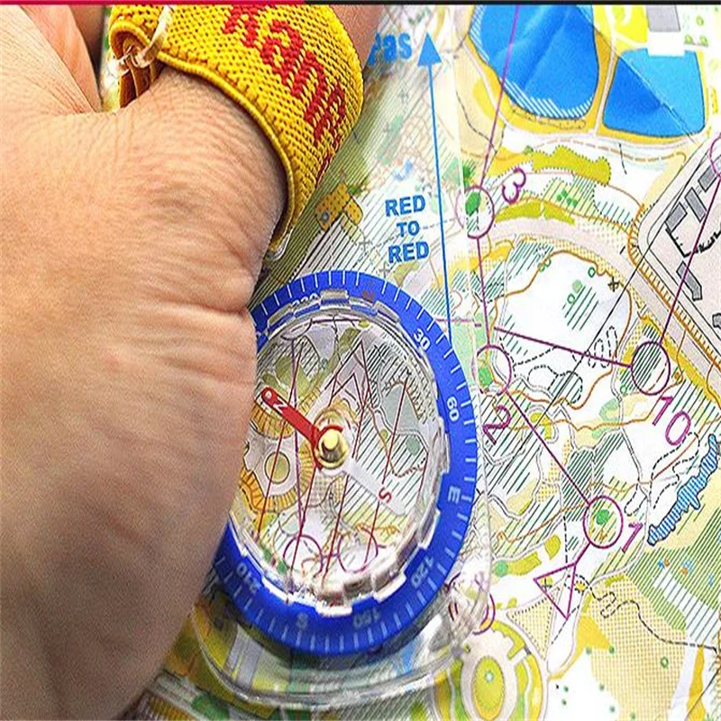HOT Orienteering Off-Road Pointing Navigation Physical Education Thumbs Map Compass For Children Students