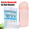 New Roll on Wax Unisex Depilatory Cream Hair Removal Roller Wax Heater Waxing Hot Cartridge Warmer Equipment Tool Waxing Kit 2