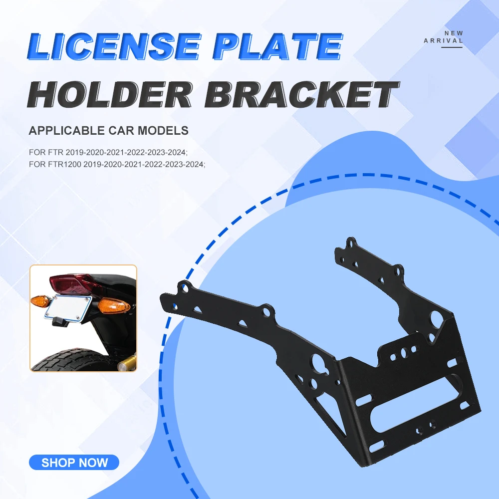 

License Plate Holder Bracket Rear Tail Tidy Fender Eliminator Kit For Indian FTR1200 FTR 2019-2023 2024 Motrocycle Accessories
