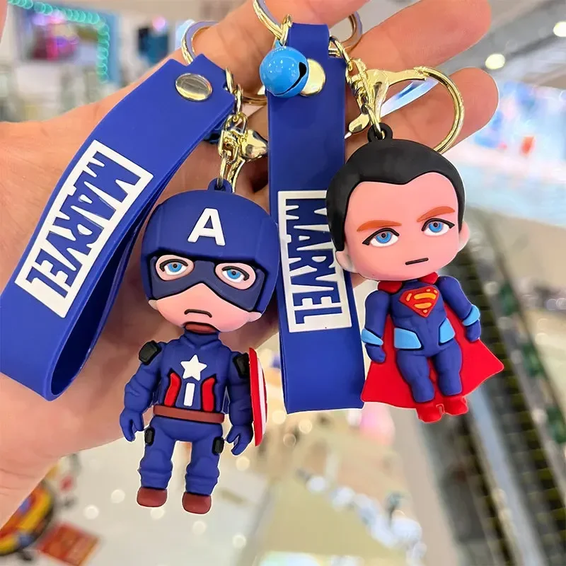 

US Captain Spider Man Iron Man Keychain Avengers Alliance Handmade Doll Pendant Gift Cartoon