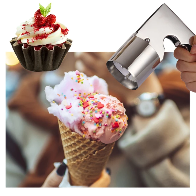 Ice Cream Scoop Large Ice Cream Scoop With Trigger Stainless Steel