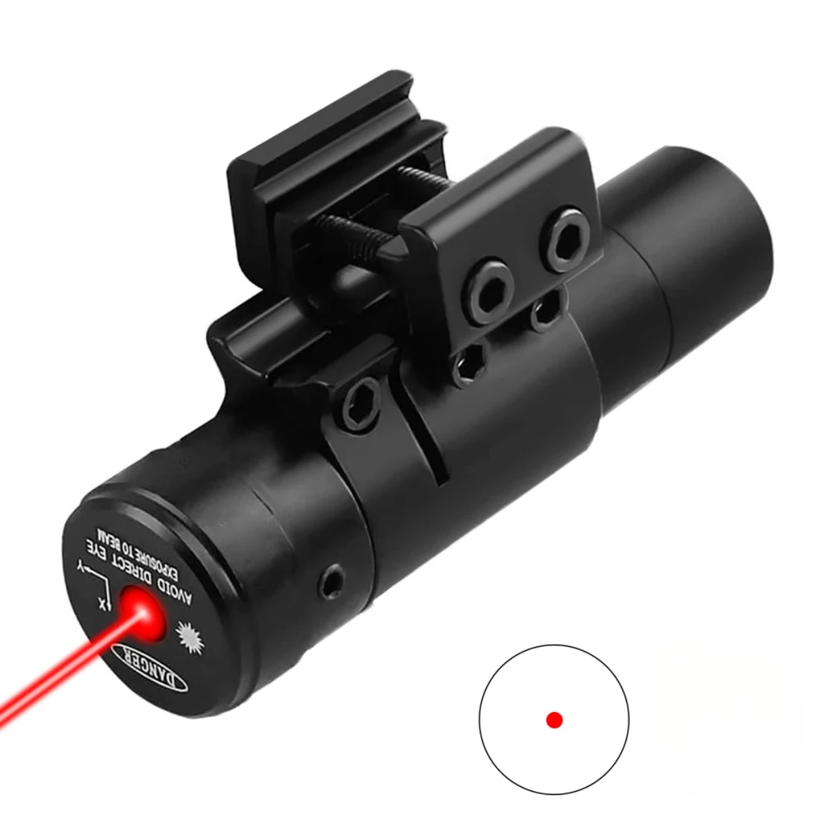 Red Dot Laser Sight Compact Tactical Red Laser Sights With Rail Mount for 11mm/20mm Rifle Pistol Airsoft With Batteries