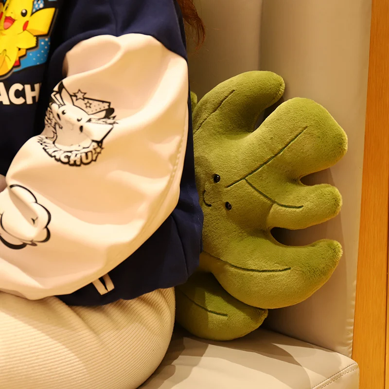 Kawaii Plush Leaves Pillow Cushion Toys Soft Maple Leaf Ginkgo