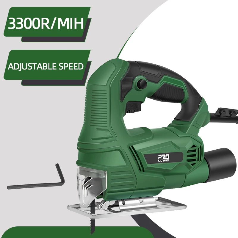Electric Saw Cordless Jigsaw Mini Electric Saw 500W Jigsaw Variable Speed Electric Saw 220 V for Woodworking Home DIY Power tools with Metal Base