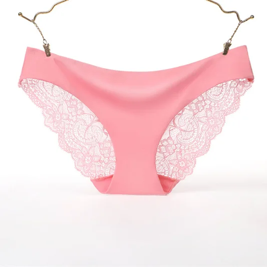 Bragas de encaje sexys para mujer, ropa interior fina y transpirable de verano, calzoncillos femeninos de tiro bajo, calzoncillos de satén de seda, lencería suave y cómoda