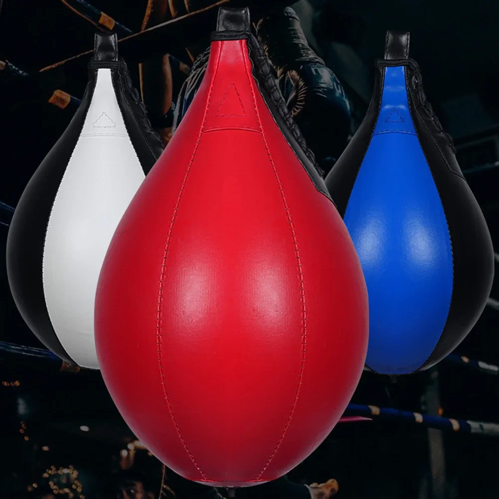 Boxing Speed Ball Hanging Punching Bag PU Leather Boxing Reflex Ball Stress Relief Striking Bag Equipment