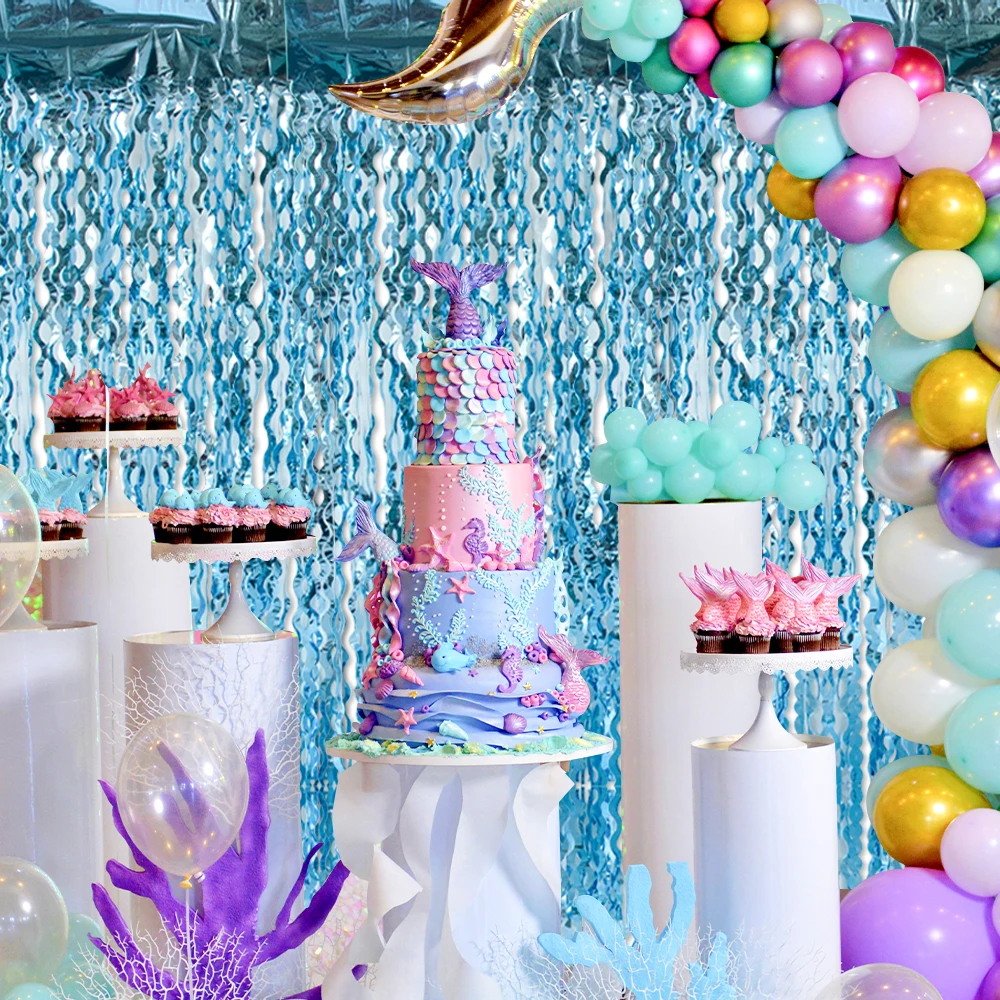 Folat 23935 D'anniversaire Bleue Avec Paillettes Irisé-Bulle