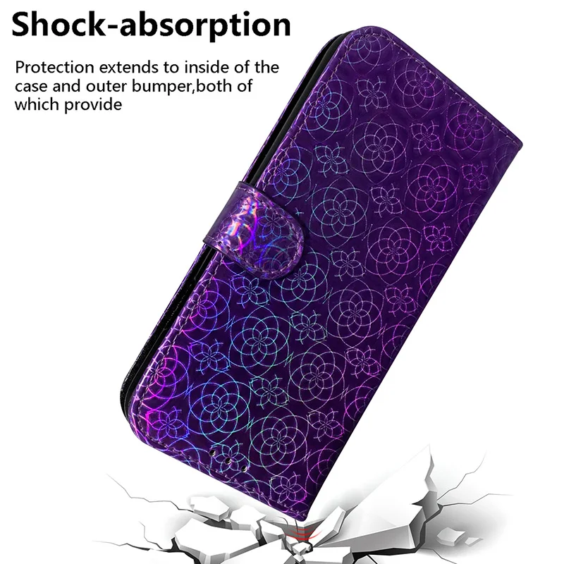 Elegant Leather Flip Wallet Case - Universal Stand and Protective Cover