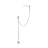 87167-0e03d3.jpg Boucles d'oreilles pendantes en acier inoxydable pour femmes, chaîne de couleur or, pendentif en zircone, Clip, accessoires bijoux de fête de vacances
