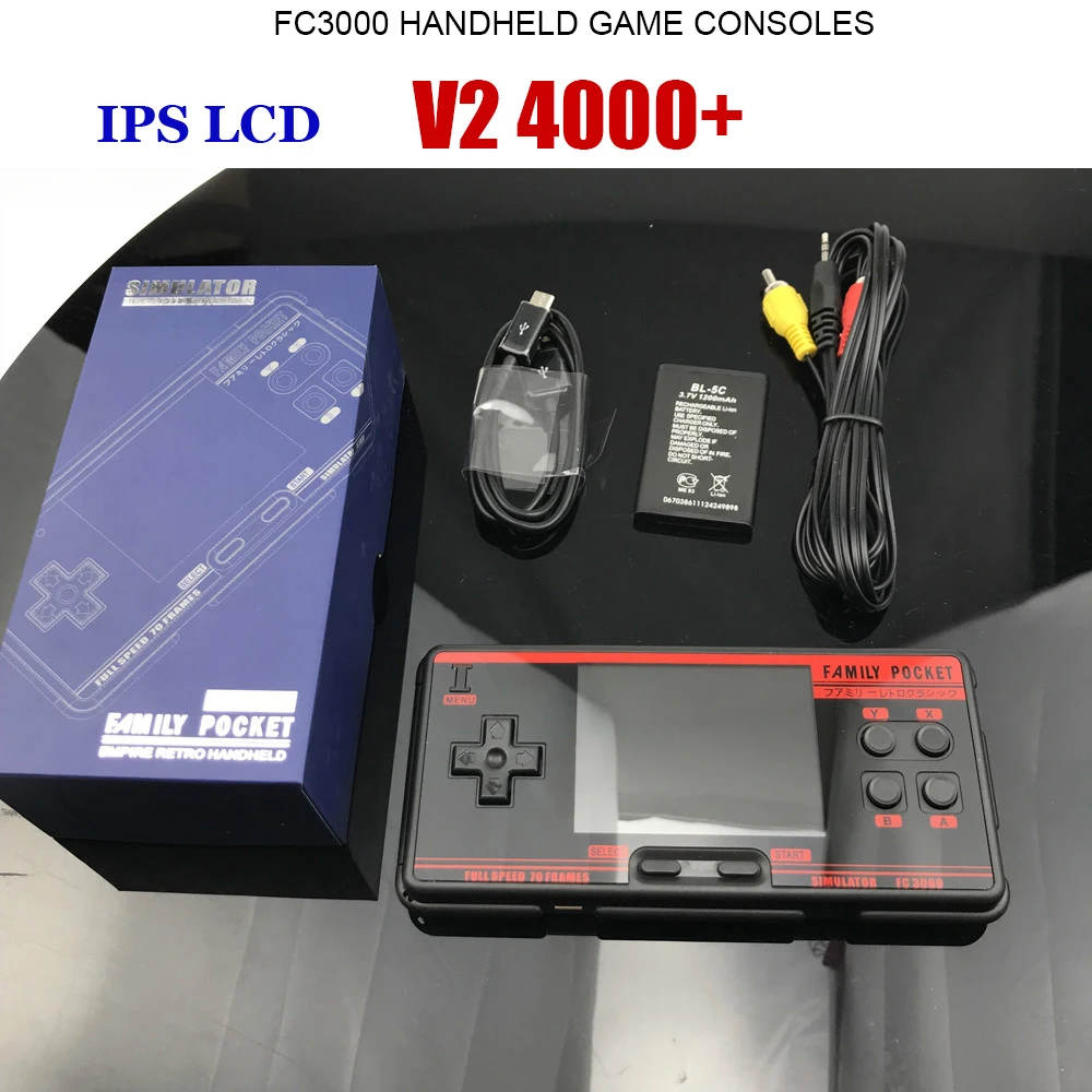 Ips Lcd Retro Handheld Video Game Console Builtin 4000 Classic Games